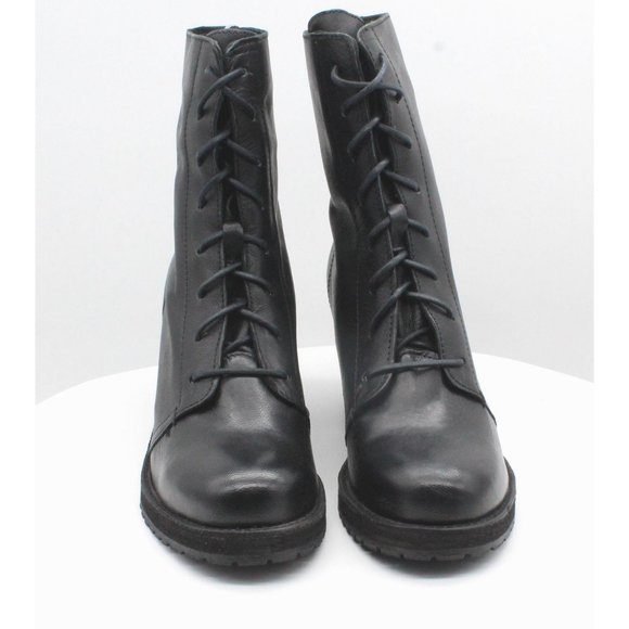 Lug Sole Combat Boots Womens Shoes 